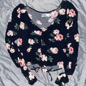 Hollister Floral Crop Long Sleeve